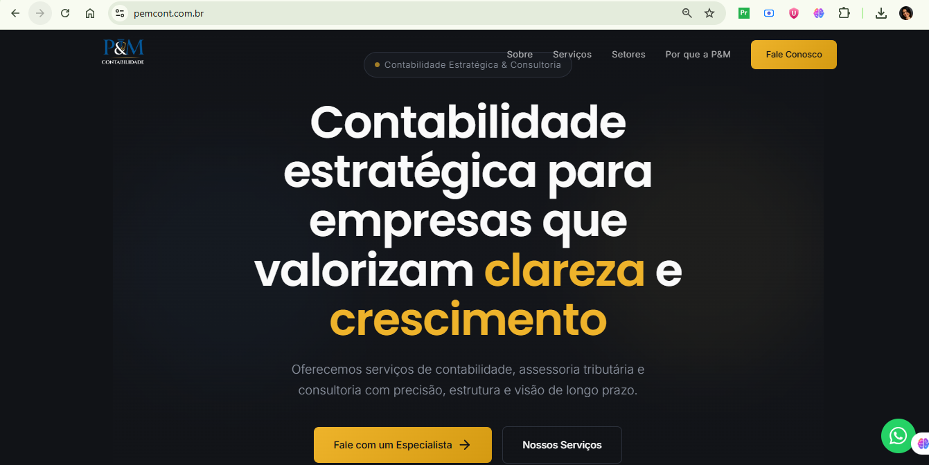 Projeto P&M Contabilidade